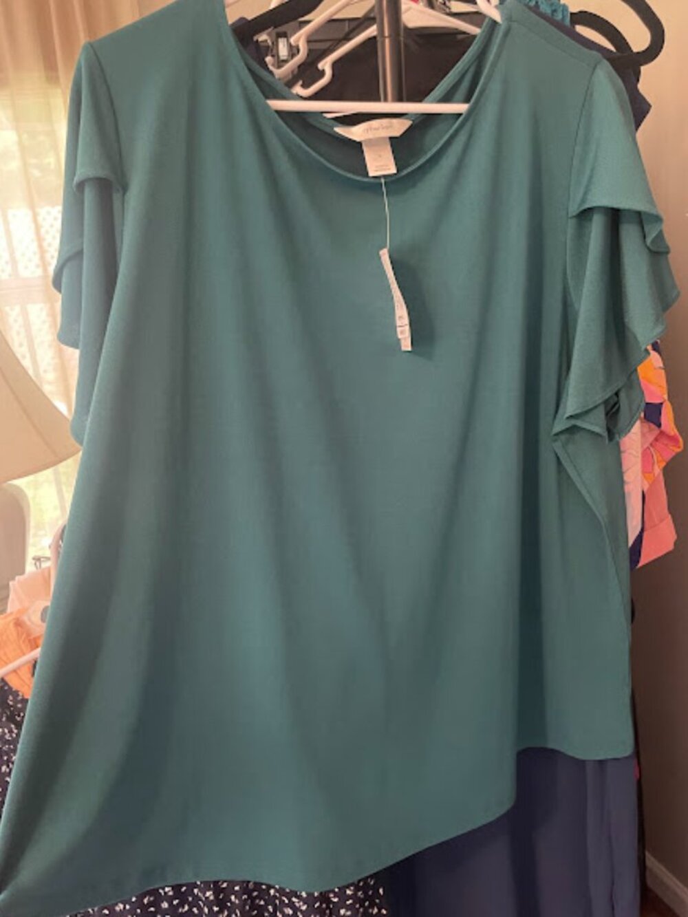 CJ Banks 2x Short Sleeve Blouse